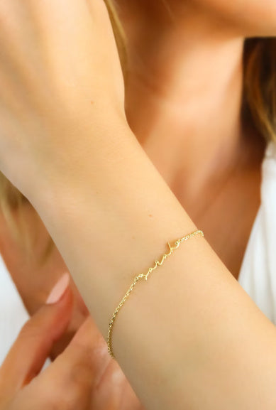 DIY Personalized Stainless Steel Name Bracelet