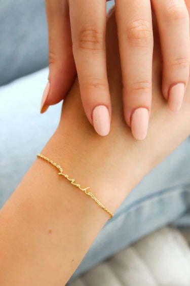 DIY Personalized Stainless Steel Name Bracelet