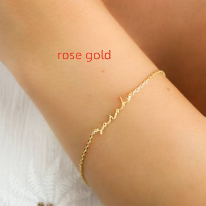 DIY Personalized Stainless Steel Name Bracelet