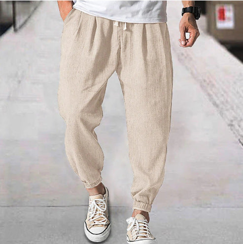 Casual Fashion Loose Men's Summer Ankle Banded Pants