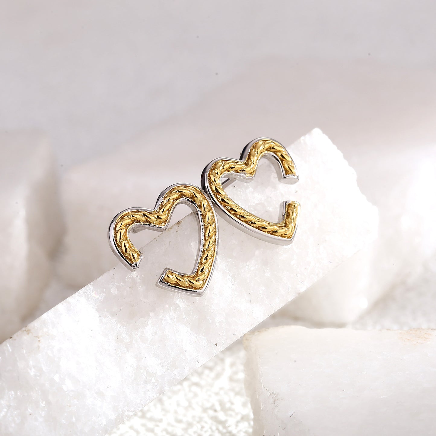 Design Sense Niche Golden Wheat Hoop Earrings