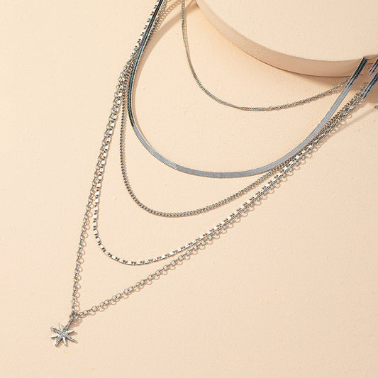 Eight Awn Star Necklace Cross-border Fashion Necklace