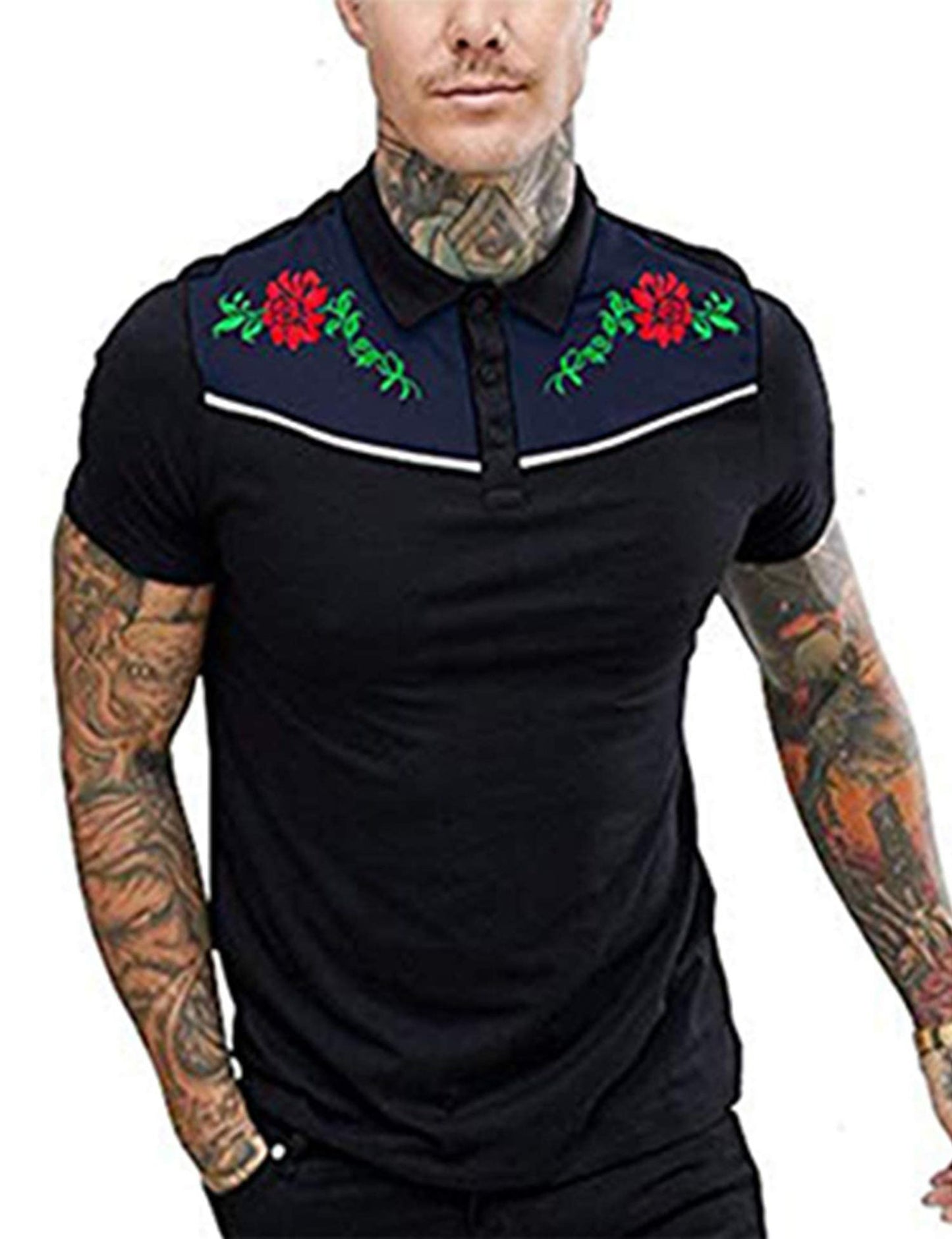 3D Printed Short Sleeve Simple Fashion Loose