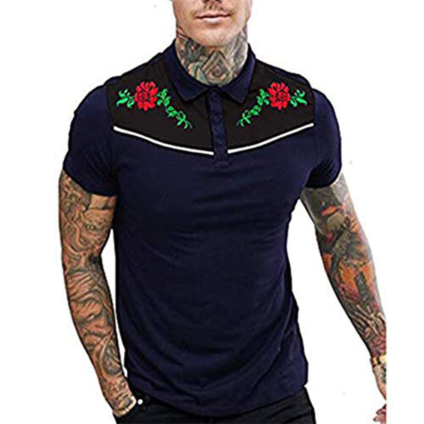 3D Printed Short Sleeve Simple Fashion Loose