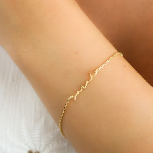 DIY Personalized Stainless Steel Name Bracelet